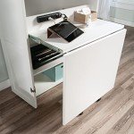 Soft White Craft & Sewing Storage Armoire