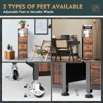 Rustic 3-Drawer File Cabinet for Home Office