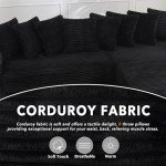 Modern L-Shaped Sectional Sofa with Chaise and Pillows