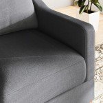 Comfy Dark Grey 3-Seater Sofa Couch