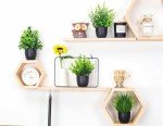 4-Pack Small Faux Plants for Home & Office