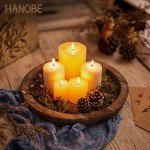 Rustic Wooden Round Serving Tray for Home Decor