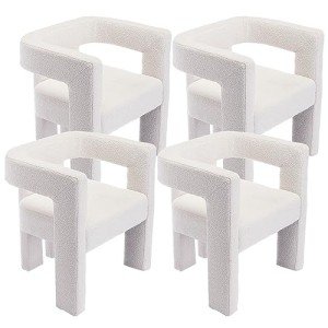 Set of 4 Modern Upholstered Dining Chairs