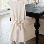 Cotton Relaxed Fit Dining Chair Slipcover - Natural