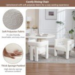 Set of 4 Modern Upholstered Dining Chairs