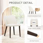 Beige Upholstered Dining Chairs Set of 4