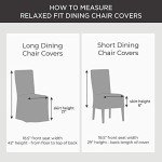 Cotton Relaxed Fit Dining Chair Slipcover - Natural