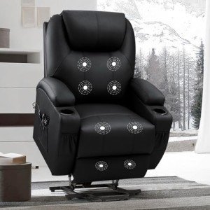 Comfort Recliner Chair with Massage & Cup Holders