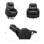 Comfort Recliner Chair with Massage & Cup Holders