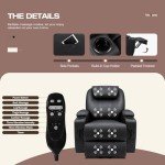 Comfort Recliner Chair with Massage & Cup Holders