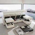 VINGLI 108" U-Shaped Modular Sofa with USB Charger
