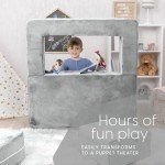 Milliard Modular Kids Sofa with Bonus Pillow - Grey