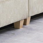 Reversible Modular Sectional Sofa with Movable Ottoman