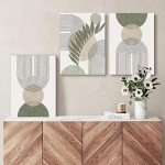 Sage Green Boho Wall Art Set of Three