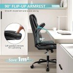 Ergonomic Black Executive Office Chair with Lumber Support