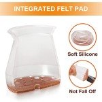 Chair Leg Floor Protectors - 24 Pack Silicone