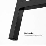 Black Backless Bar Stool Set of 2
