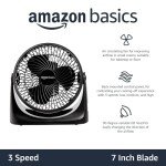 Compact 11-Inch Desk Fan with Adjustable Tilt