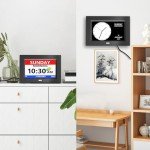Large Display Digital Clock with Alarms for Seniors