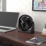 Compact 11-Inch Desk Fan with Adjustable Tilt