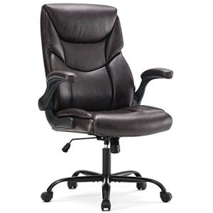 Ergonomic Gaming Chair with Adjustable Height, Brown