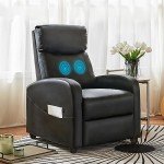 Black Massage Recliner Chair for Home Theater