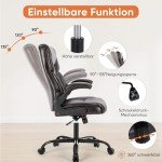 Ergonomic Gaming Chair with Adjustable Height, Brown
