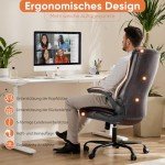Ergonomic Gaming Chair with Adjustable Height, Brown