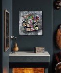 Banksy-Inspired Canvas Wall Art for Home Decor
