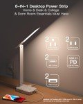 Multi-Function Desk Lamp with USB Ports & Outlets