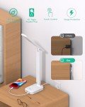 Multi-Function Desk Lamp with USB Ports & Outlets