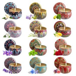 Valentine's Day Scented Candles Gift Set - 12 Pack