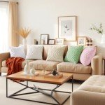 Soft Cream Throw Pillow Covers - Set of 2