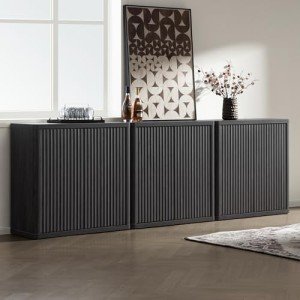 SICOTAS Modern Buffet Cabinet with Storage Shelves