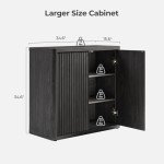SICOTAS Modern Buffet Cabinet with Storage Shelves