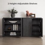 SICOTAS Modern Buffet Cabinet with Storage Shelves