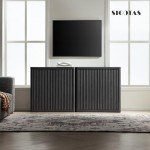 SICOTAS Modern Buffet Cabinet with Storage Shelves