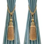 Gold Braided Curtain Holdbacks - Set of 2