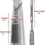 Gold Braided Curtain Holdbacks - Set of 2