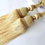Gold Braided Curtain Holdbacks - Set of 2