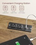 Farmhouse Nightstands with Charging Station - Set of 2
