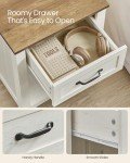 Farmhouse Nightstands with Charging Station - Set of 2
