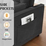 3-in-1 Velvet Sleeper Sofa Bed with Storage