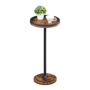 HOOBRO Round Side Table for Small Spaces