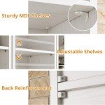 Tall Narrow 8-Tier Bookshelf for Any Room