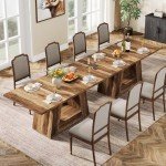 Tribesigns 63" Rustic Farmhouse Dining Table