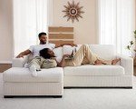 96 Inch Oversized Modern Sectional Sofa with Chaise