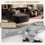 Plush Gray L-Shaped Cloud Sectional Couch