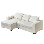 96 Inch Oversized Modern Sectional Sofa with Chaise