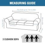 4-Piece Thick Velvet Sofa Cover Set - Grey